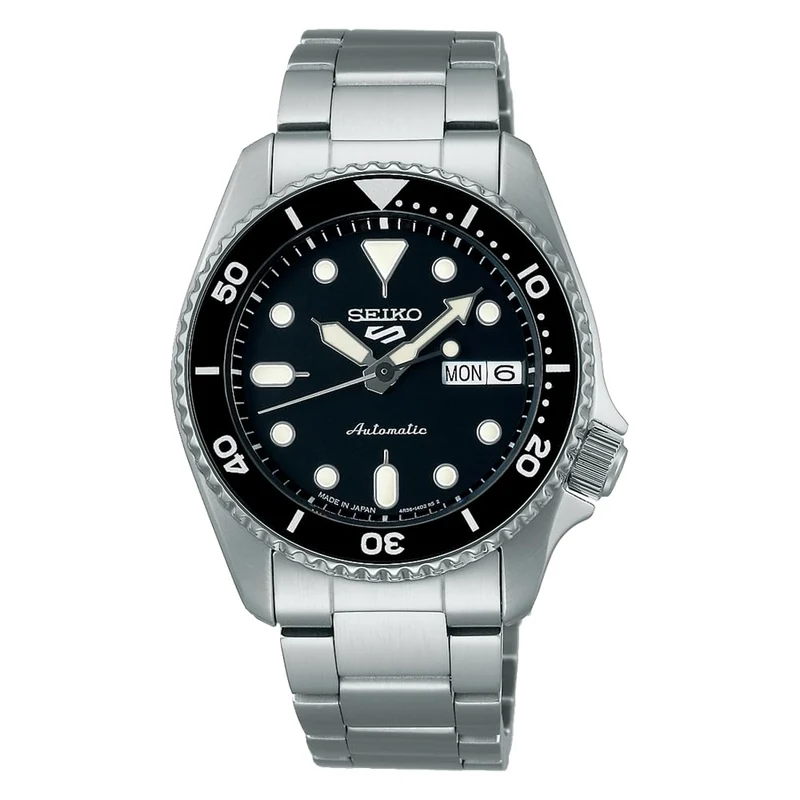 Seiko Five Sports Mid-Size Sports Style SBSA225 Silver Men's Watch
