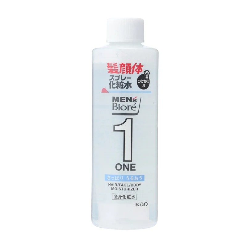 Mens Biore ONE Refreshing Body Lotion Spray Refill 200ml Fresh Savon