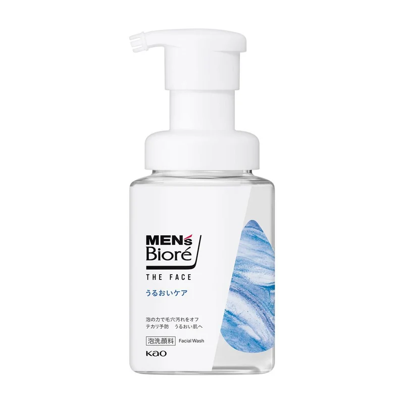 Mens Biore The Face Moisture Care Face Wash 200ml Musk Scent