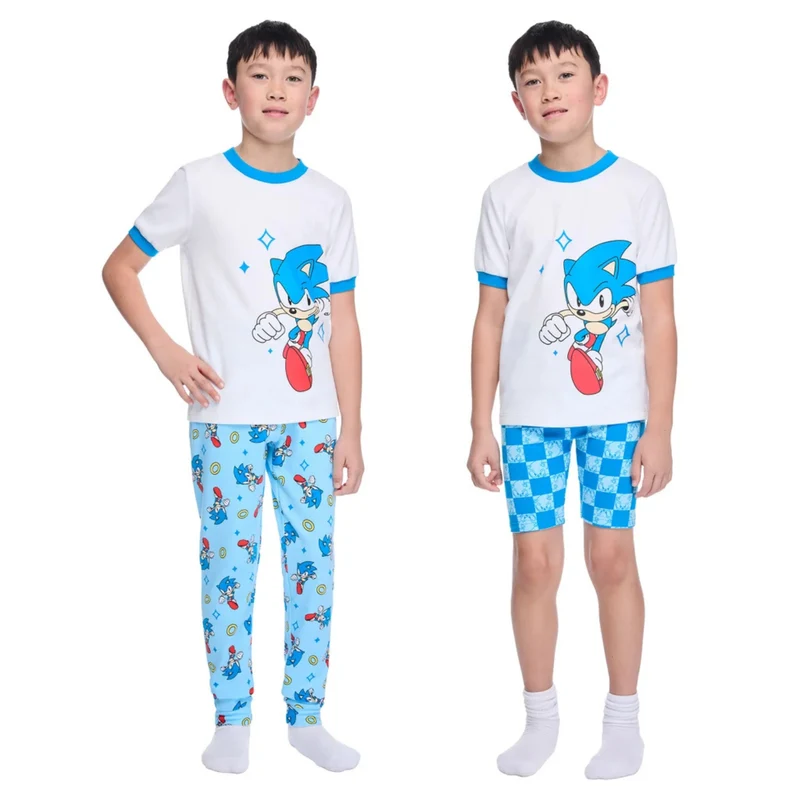 SONIC - Ensemble Pyjama 3 Pièces pour Enfant