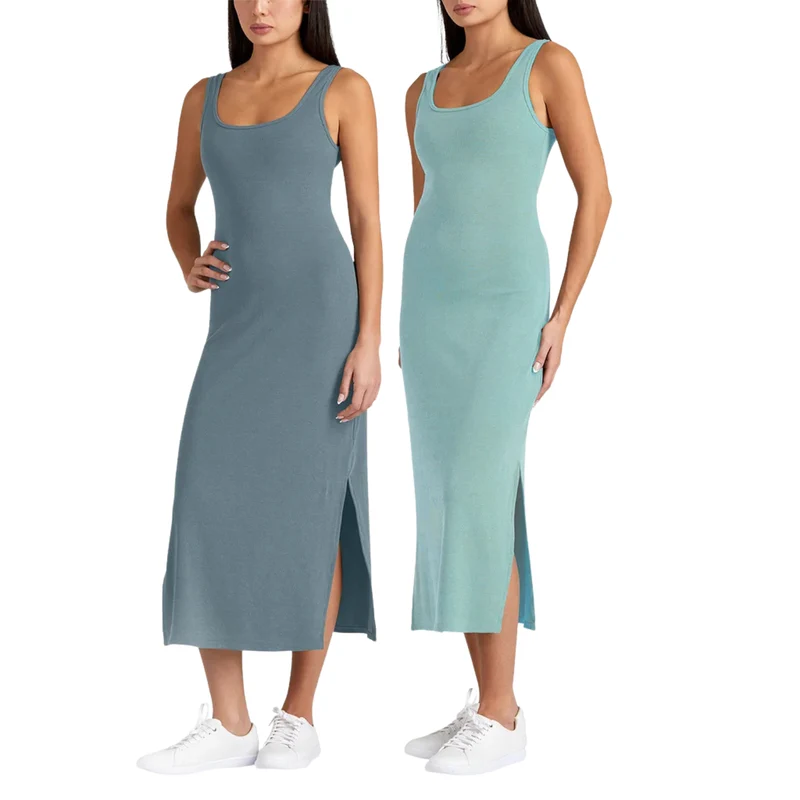 FRANK AND OAK - Paquet de 2 Robes Camisoles Côtelées