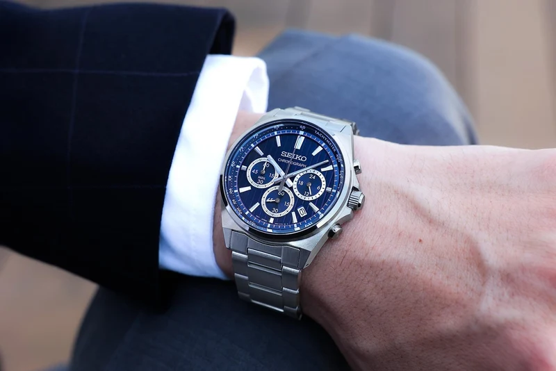 SEIKO Selection S Series Quartz Chronograph Men's Watch SBTR033 Silver
