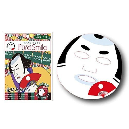 Pure Smile Edo Art Face Mask Momimaro - Hydrating Skincare Facial Sheet