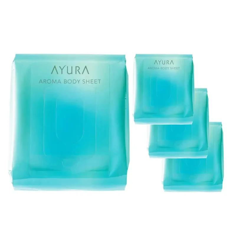 Ayura Aroma Body Sheet L 120 Sheets Cooling & Moisturizing Ultra Soft