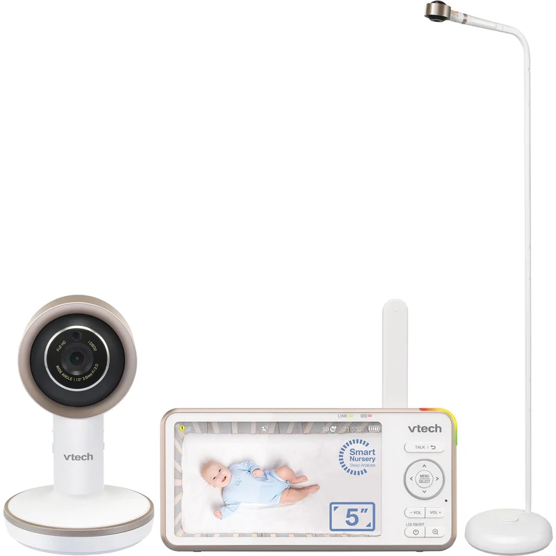 VTech V-Care 2 5” Smart Non-Contact Well-Being Baby Monitor with Remote Access