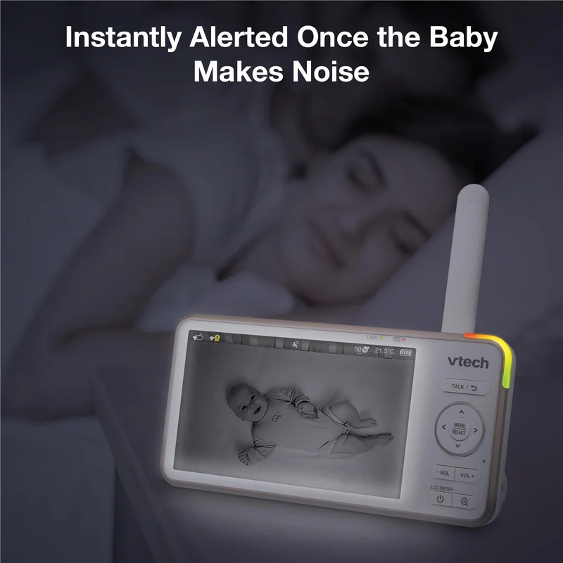 VTech V-Care 2 5” Smart Non-Contact Well-Being Baby Monitor with Remote Access