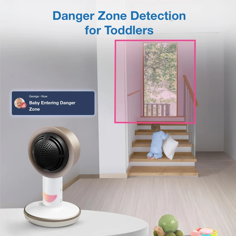 VTech V-Care 2 5” Smart Non-Contact Well-Being Baby Monitor with Remote Access