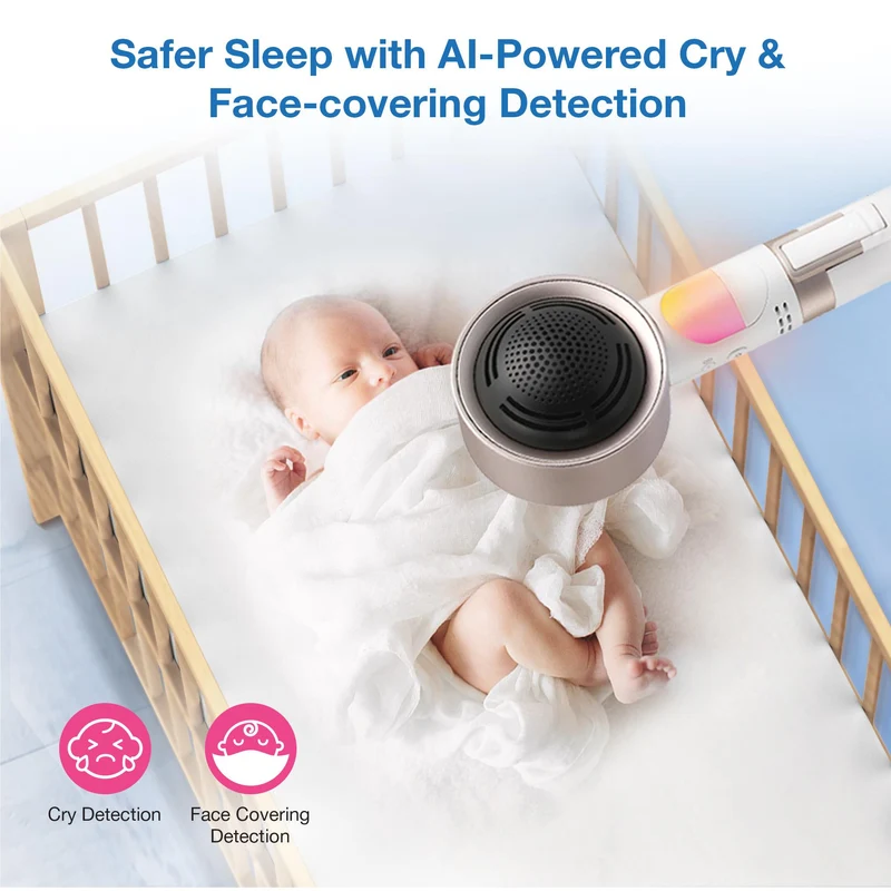 VTech V-Care 2 5” Smart Non-Contact Well-Being Baby Monitor with Remote Access