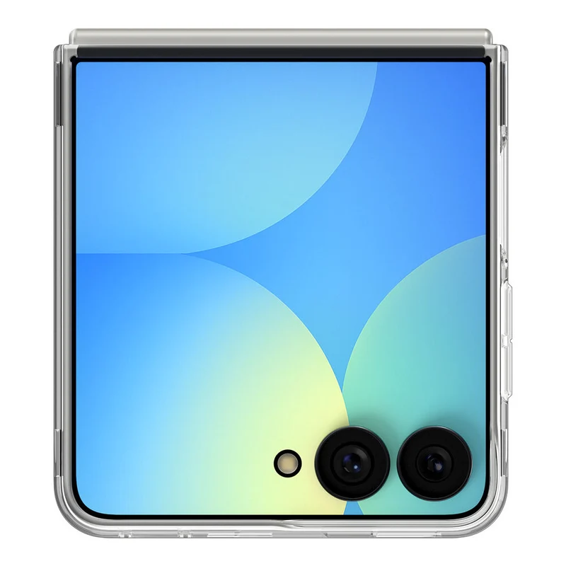 Spigen Galaxy Z Flip 8 Air Skin (MagFit) Case (Clear Case / White Ring)