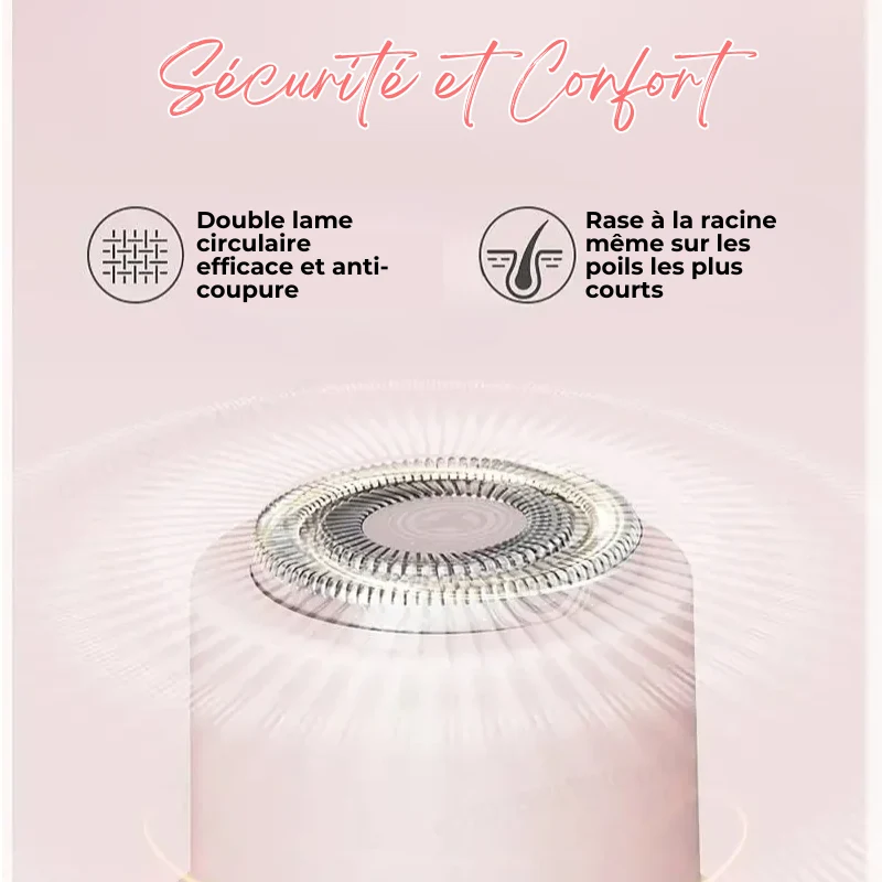 Rasoir Électrique Femme 2-en-1 Zones Sensibles