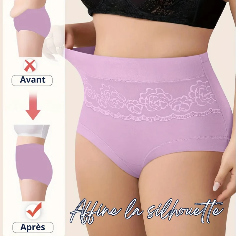 Lot de Culottes Sculptantes Taille Haute Féminine
