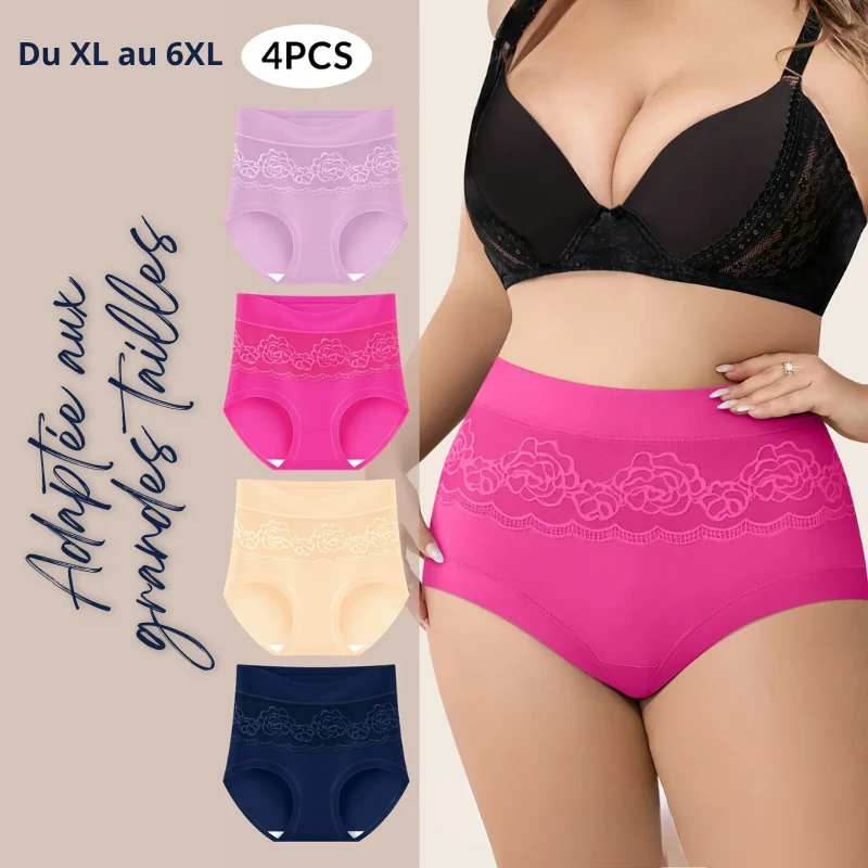 Lot de Culottes Sculptantes Taille Haute Féminine