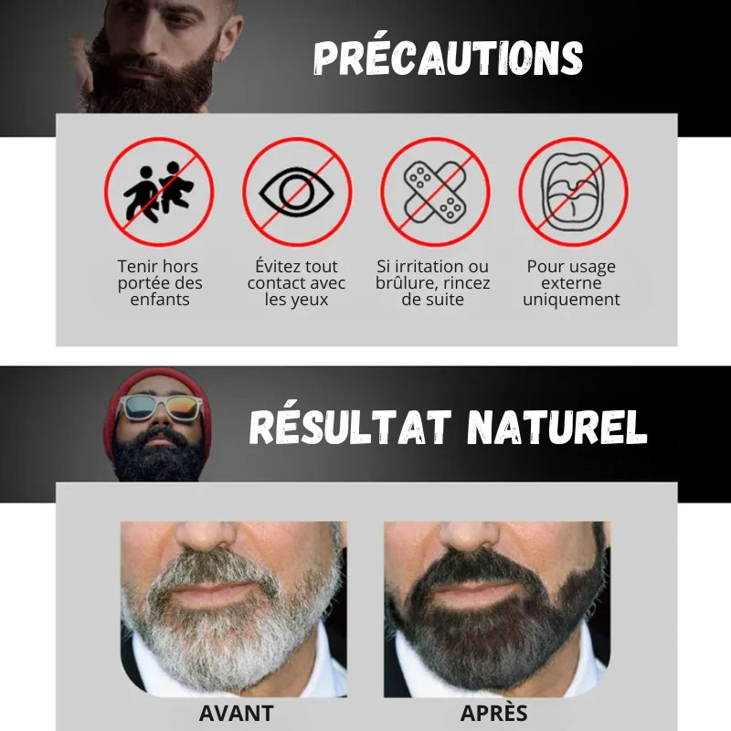 5x Shampoings Colorants pour Barbe