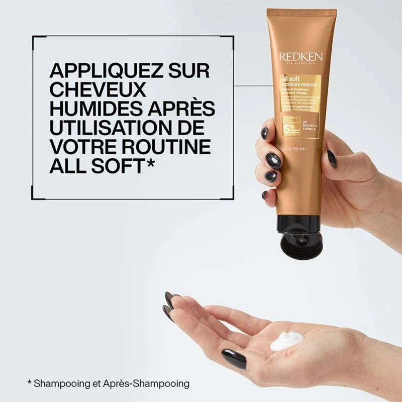 Traitement hydratation intense sans rinçage "All Soft" (150ml/5.1oz)