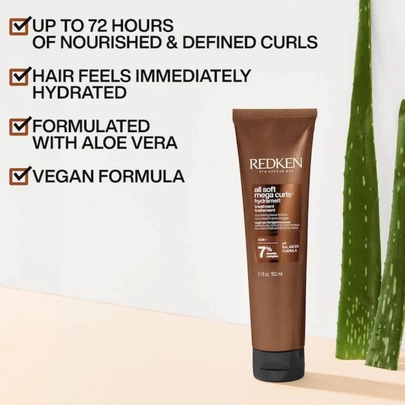 Traitement nourrissant sans rinçage "Hydramelt All Soft Mega Curls " (150ml/5.1oz)