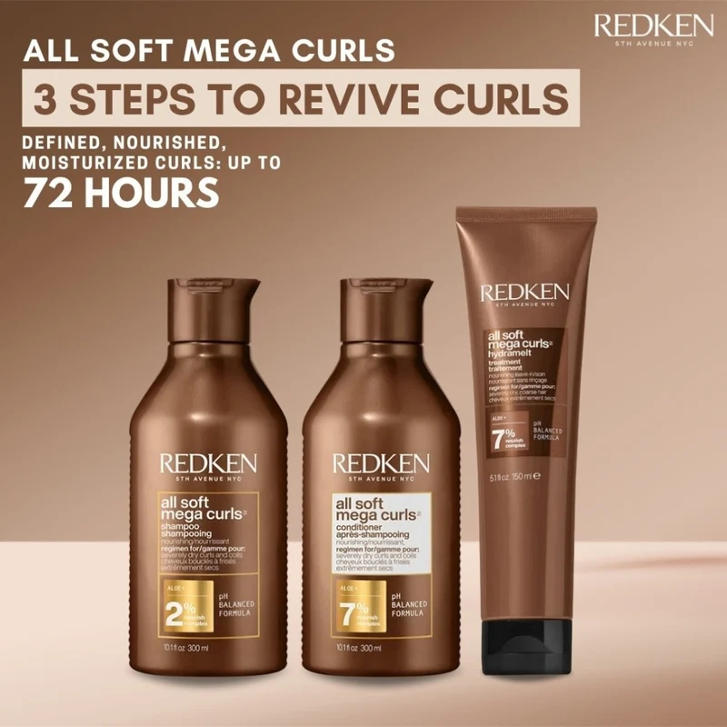 Traitement nourrissant sans rinçage "Hydramelt All Soft Mega Curls " (150ml/5.1oz)