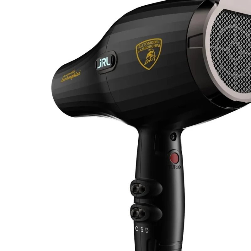 X Lamborghini – Sèche‑cheveux Forte PRO Lite ultra‑léger et puissant - 1 850 watts - Noir