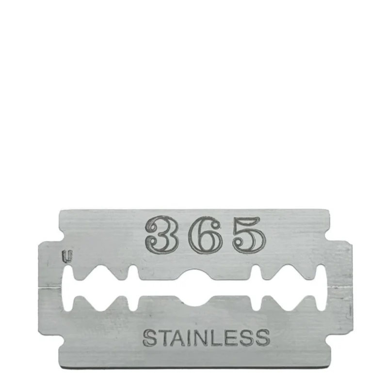 Lames de rasoir à double tranchant 365 en acier inoxydable (Paquet de 5)