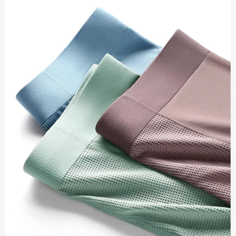 Boxers Sans Couture en Soie Glacée – Lot de 3
