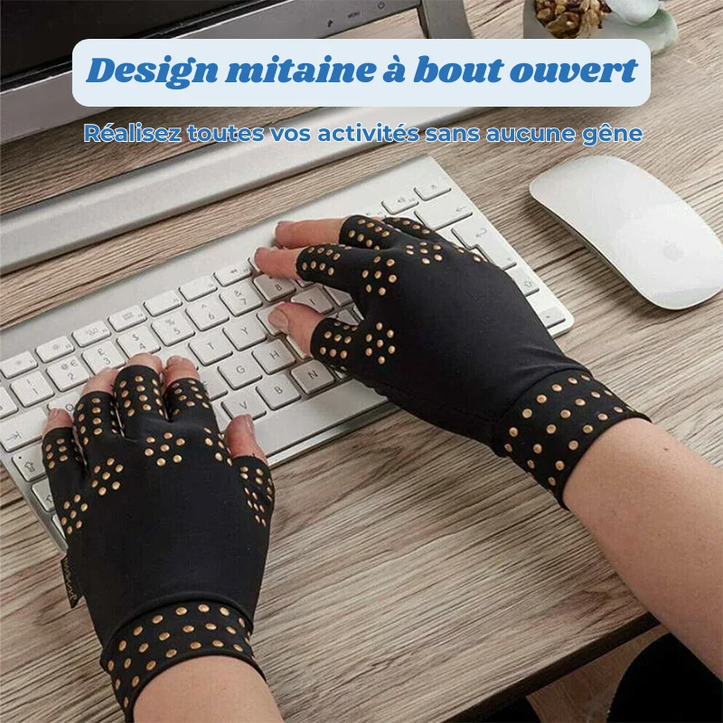 Gants Thérapeutiques Magnétiques Anti-Douleurs Articulaires