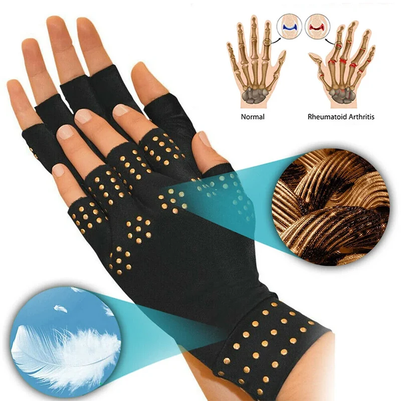 Gants Thérapeutiques Magnétiques Anti-Douleurs Articulaires