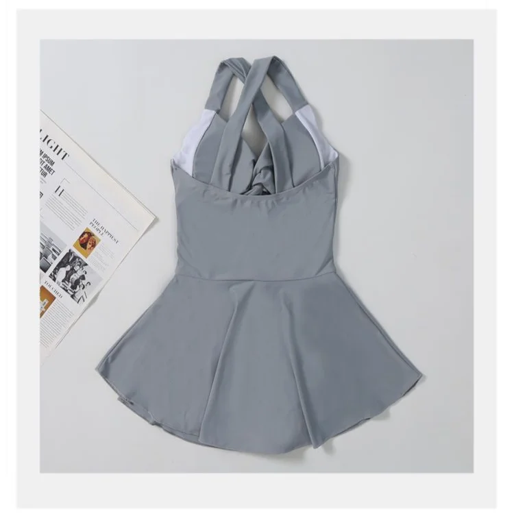 Maillot Une Pièce Amincissant Style Robe Élégante