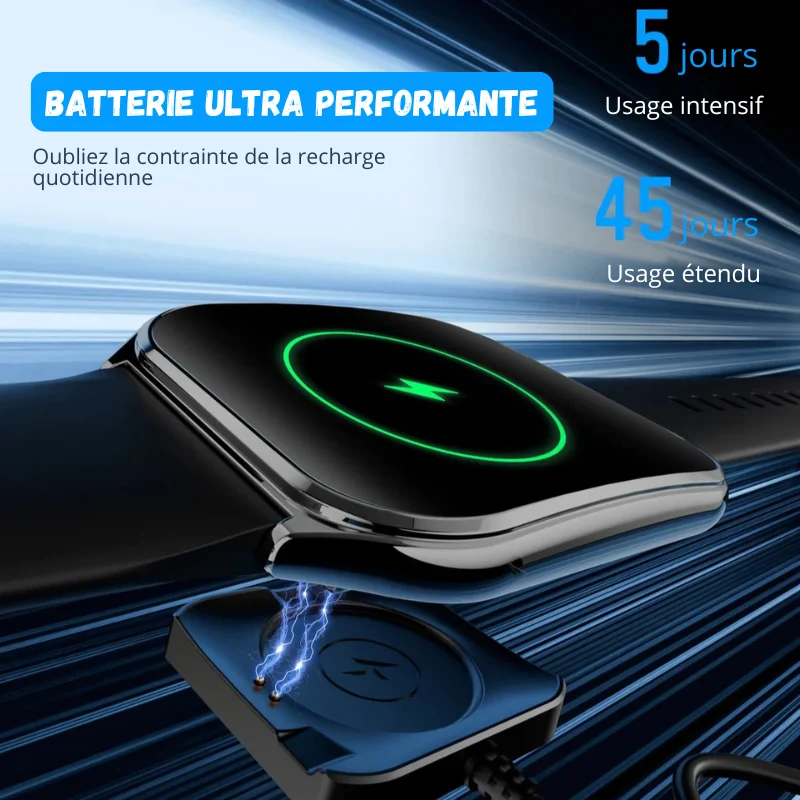 Montre Connectée Ultra Fine - Écran AMOLED HD 1.96" + 1 Bracelet OFFERT