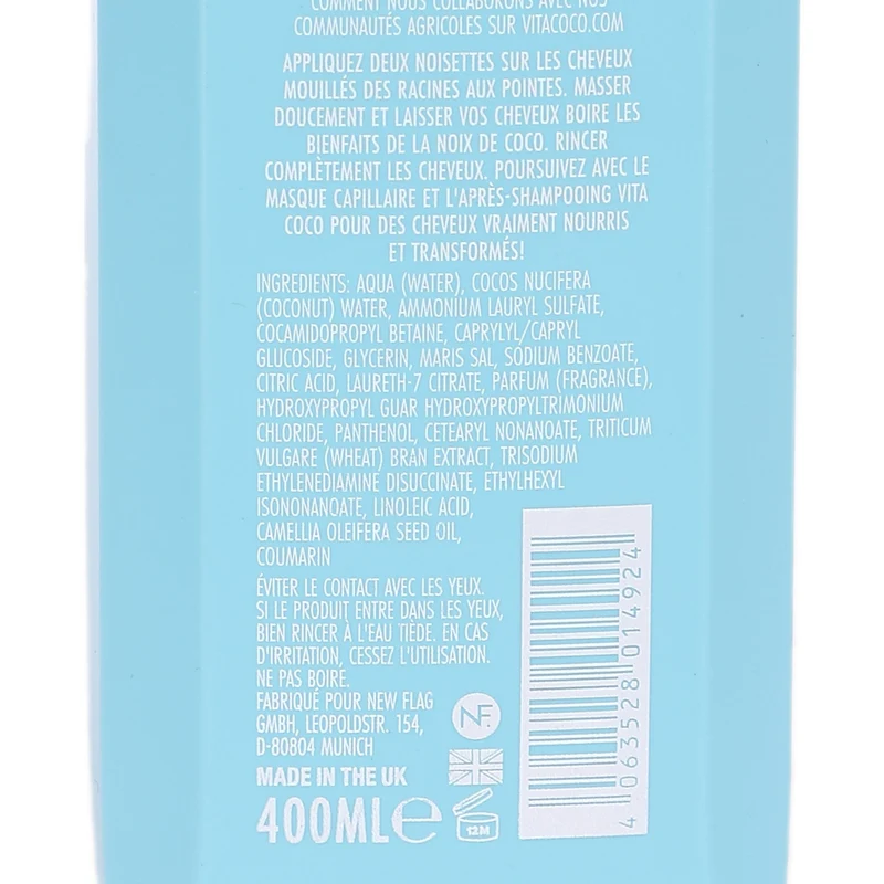 Shampoing nourissant eau de coco