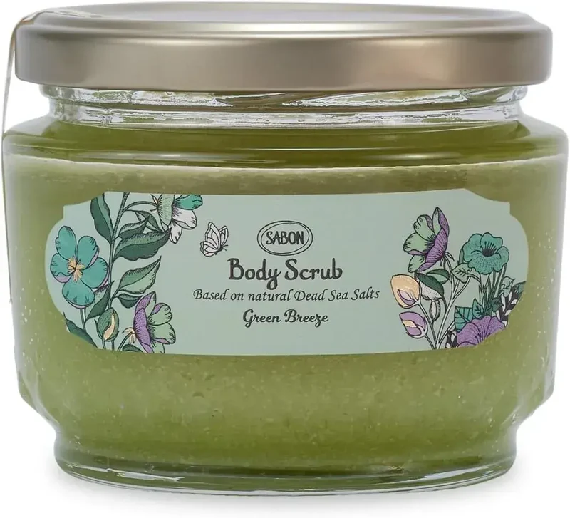 Sabon Green Breeze Body Scrub for Skin Exfoliation 11.2 oz
