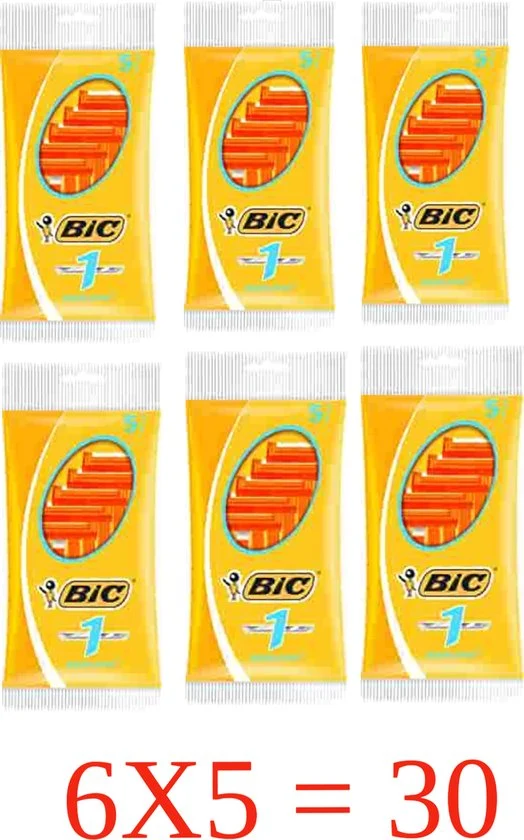 BIC 1 Klassieke Man - 30 stuks Wegwerpscheermesjes