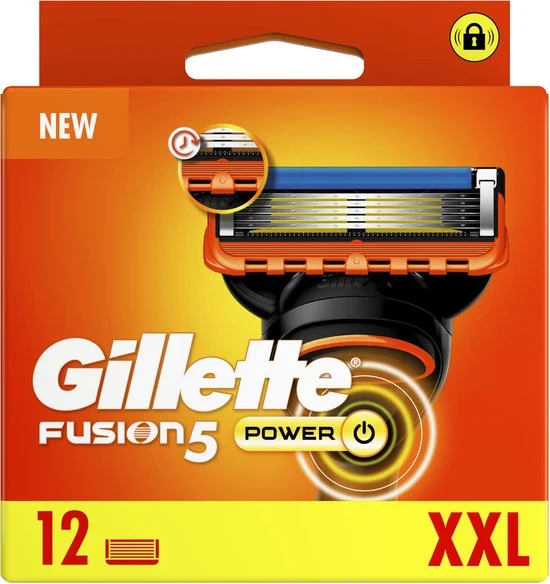 Gillette Fusion5 Power - Navulmesjes - Voor Mannen - 12 Navulmesjes