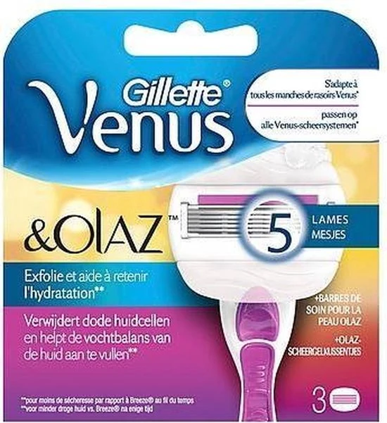Venus & Olaz Sugarberry 3 stuks scheermesjes