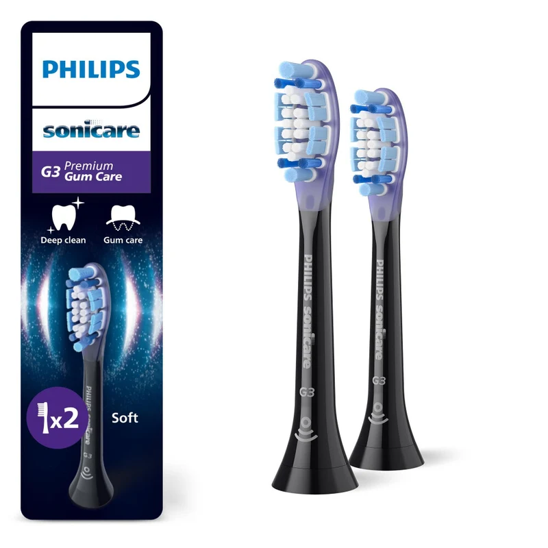 Philips Sonicare Opzetborstels Premium Gum Care G3 Zwart 2 stuks