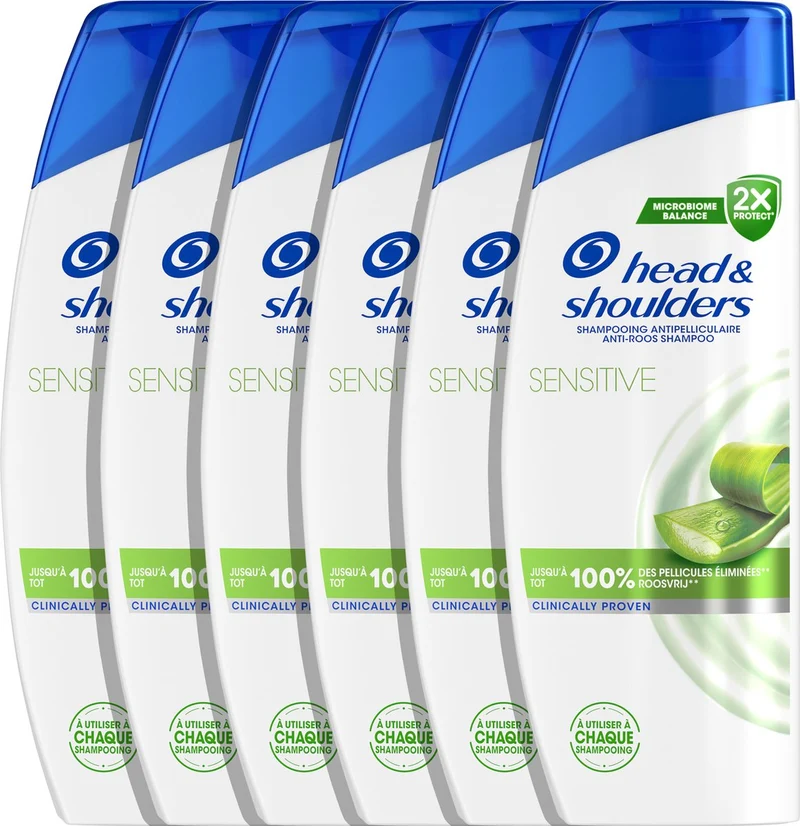 Head & Shoulders Sensitive - Anti-roos Shampoo - Tot 100% Roosvrij - 6 x 285