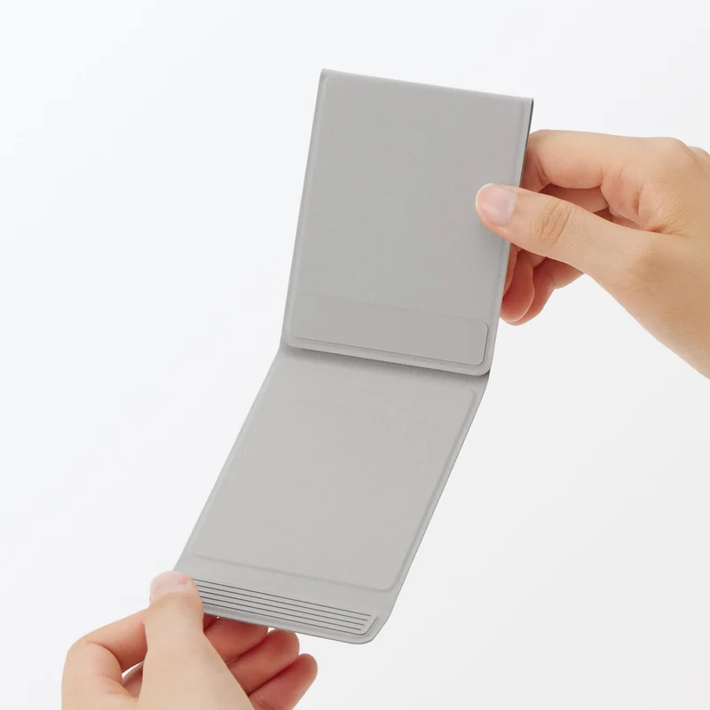 MUJI Folding Smartphone Stand 72×93×8 mm Light Gray