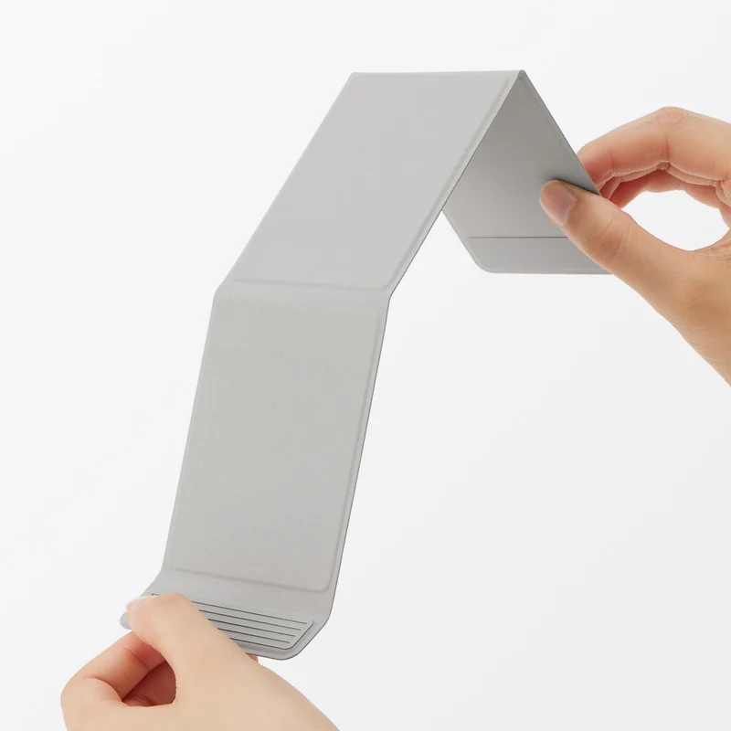 MUJI Folding Smartphone Stand 72×93×8 mm Light Gray
