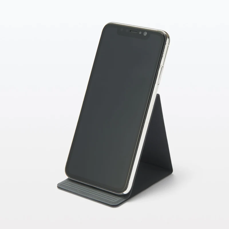 MUJI Foldable Smartphone Stand 72×93×8 mm Dark Gray