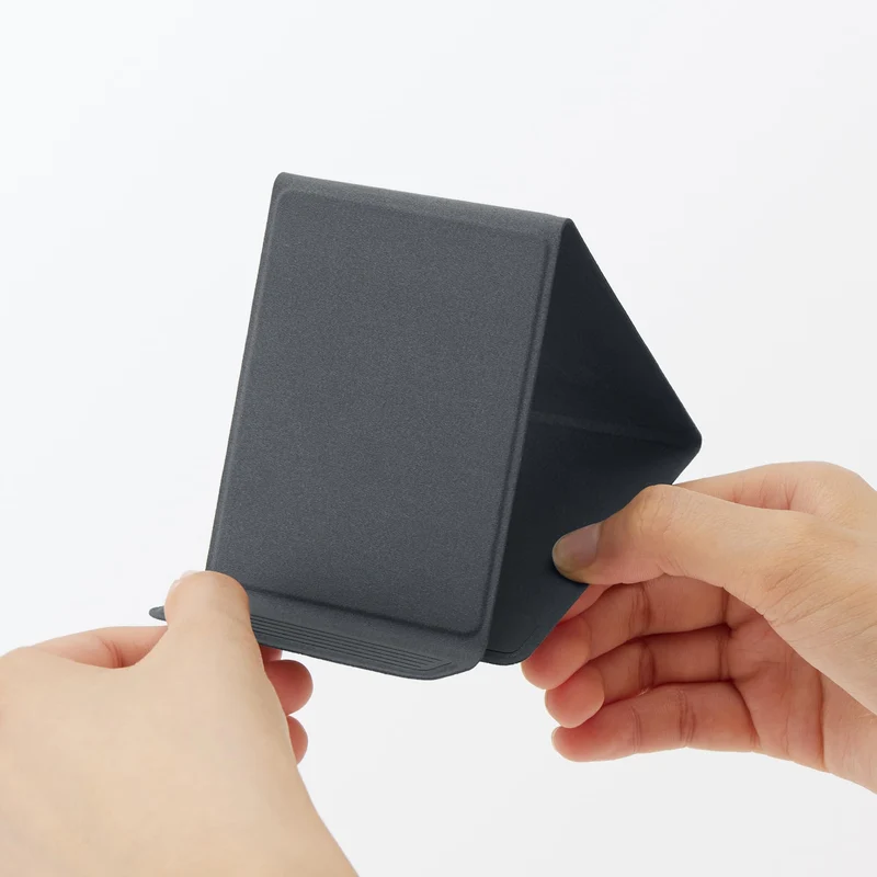 MUJI Foldable Smartphone Stand 72×93×8 mm Dark Gray