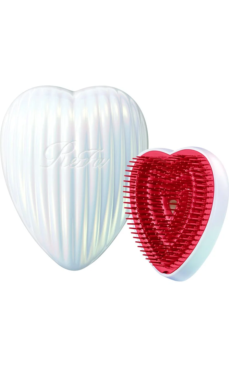 Refa Heart Brush Ray Detangling Hair Brush (Aurora White)
