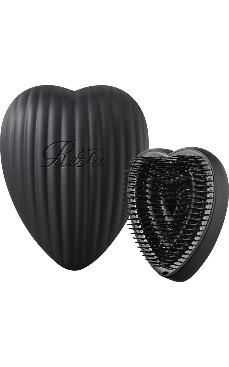 Refa Heart Brush Ray Detangling Hair Brush (Matte Black)