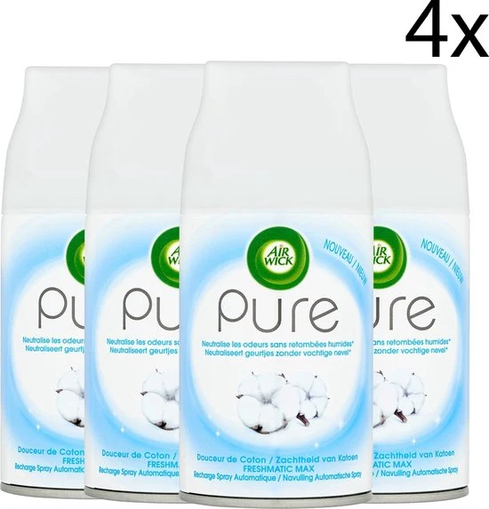 Air Wick Soft Cotton - 4 x 250ml