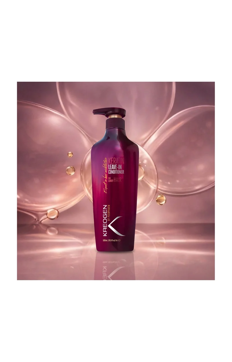 Soin sans rinçage - Kératine - Cheveux bouclés - 500 ml