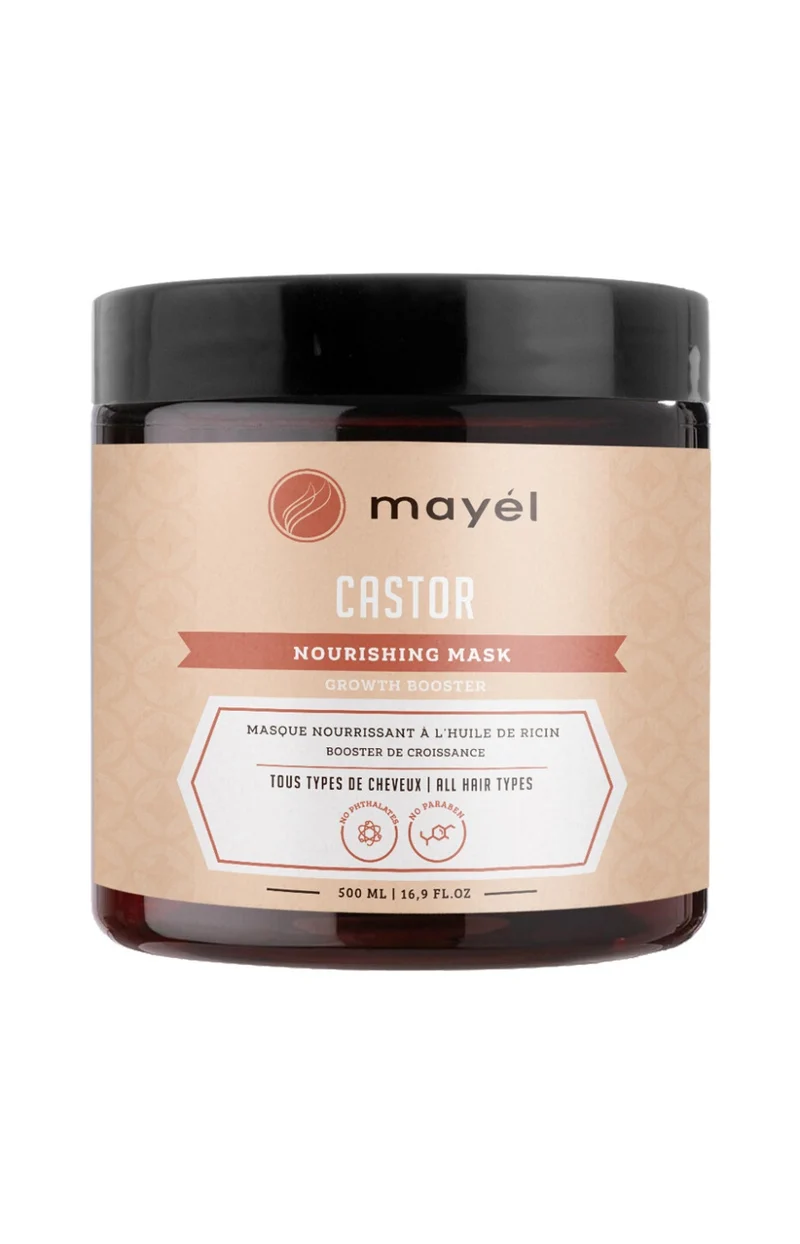 Masque nourrissant - Huile de ricin - Cheveux - 500 ml