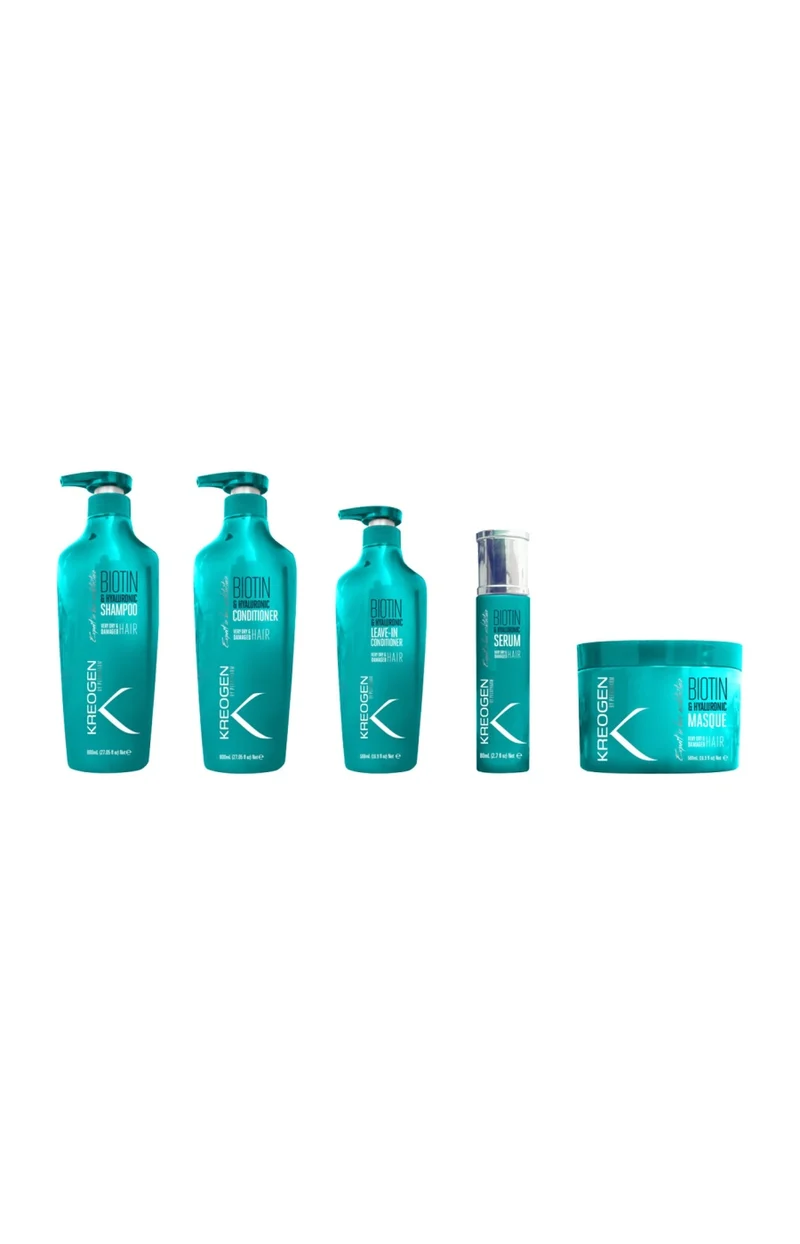 Routine réparatrice - Biotine - Cheveux secs & abîmés - 5 produits
