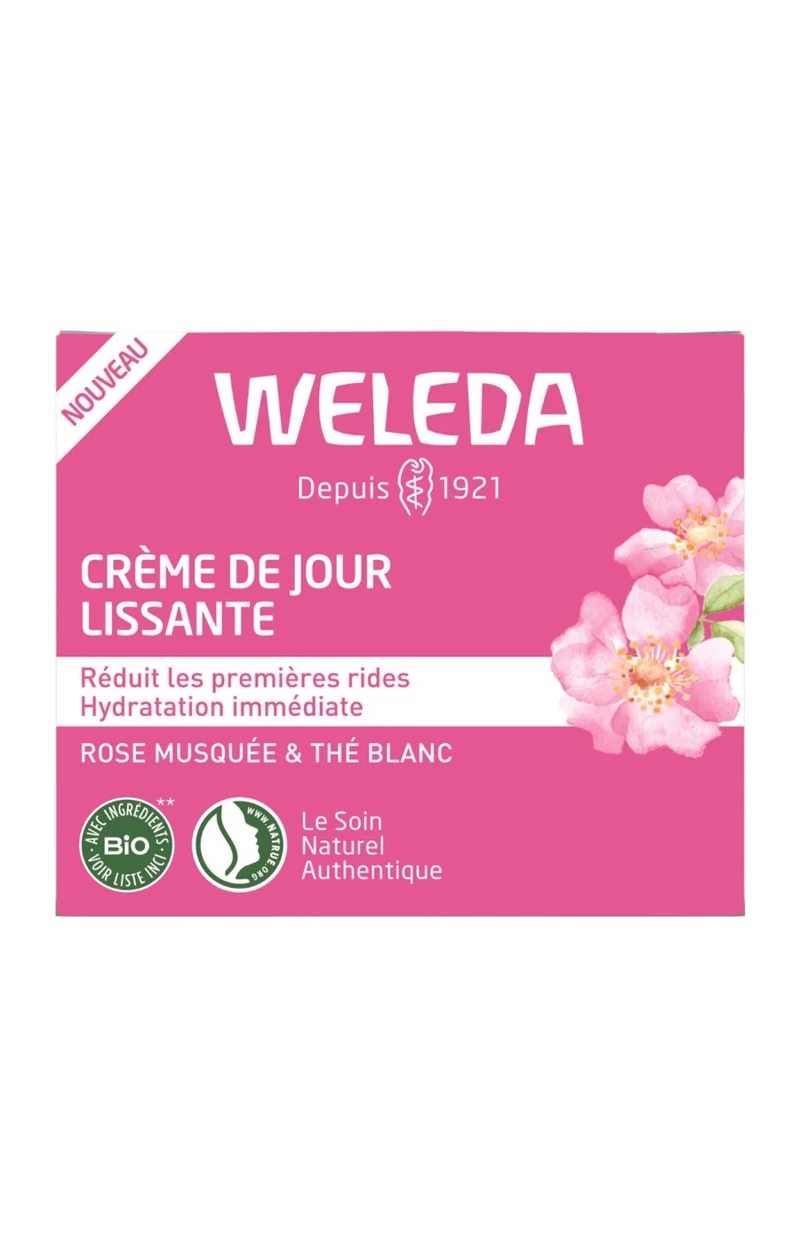 Crème de jour lissante - Rose musquée & thé blanc - Peaux matures