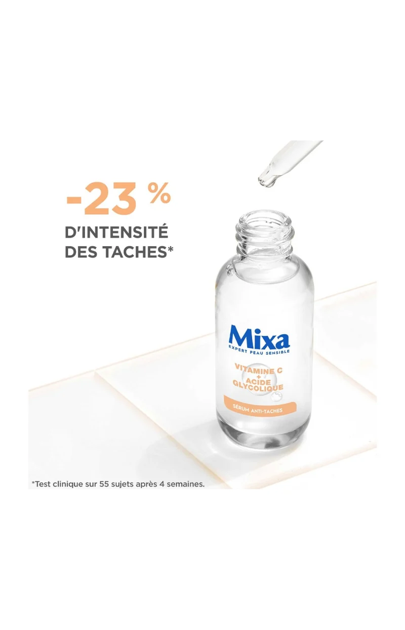 Sérum anti-tâches - Acide glycolique & vitamine C - Peaux ternes & sensibles