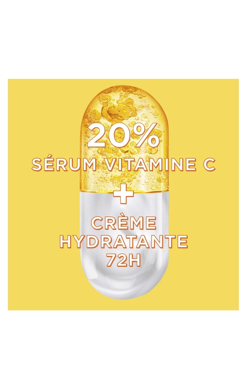 Sérum crème SPF 25 - Vitamine C - Peaux ternes