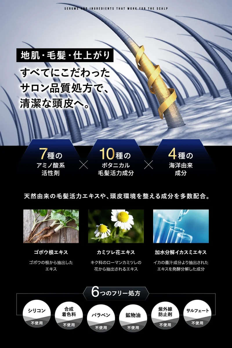 Everskin Rich Foam Scalp Shampoo for Men Hair Growth 300ml Japan Made