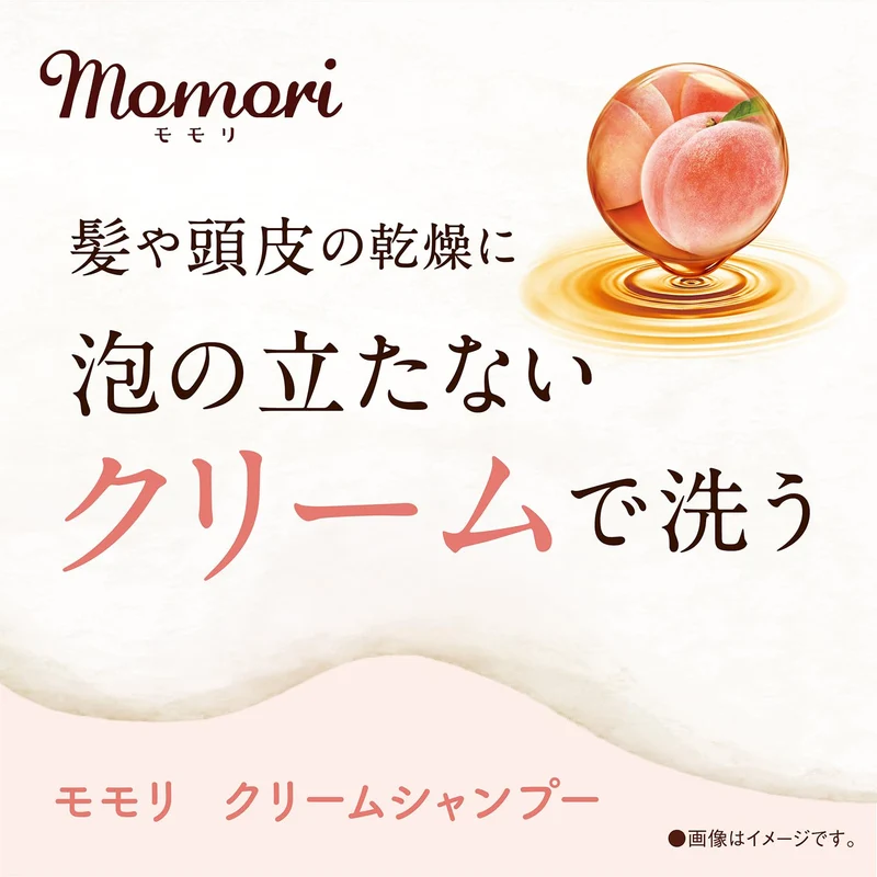 DARIYA Momori Cream Shampoo Moist Non-Silicon Fruity Fleur Fragrance 420g