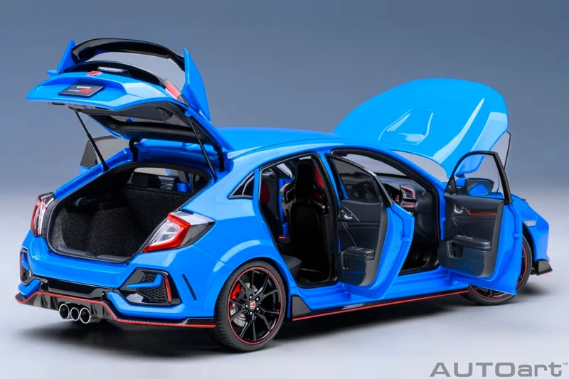 Autoart 1/18 Honda Civic Type R Fk8 2021 Racing Blue Pearl